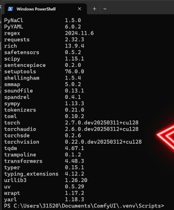 ComfyUI安装+适配5080显卡